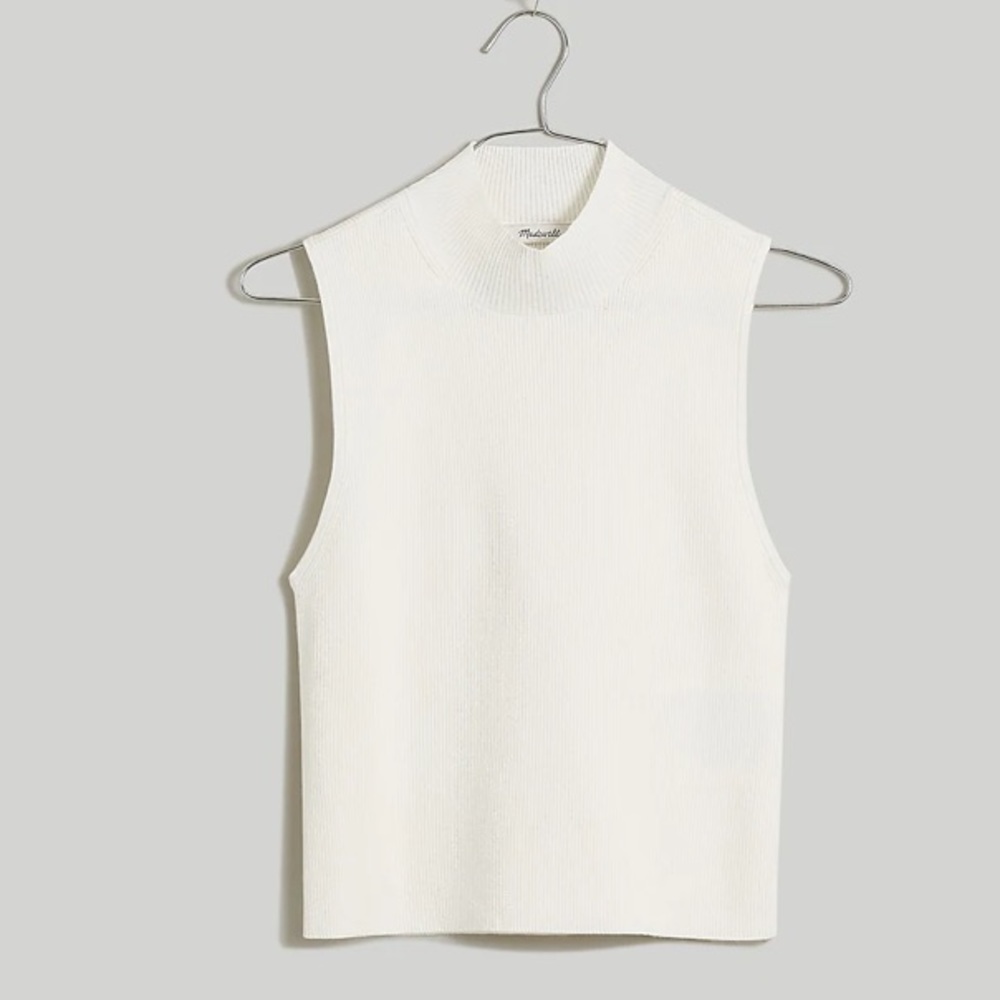 BNWT The Signature Knit Mockneck Sweater Tank XS